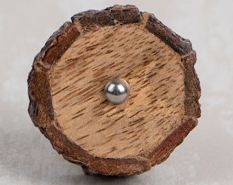 Rustic Wood Furniture Knob: Woodland Decor Cabinet Handle