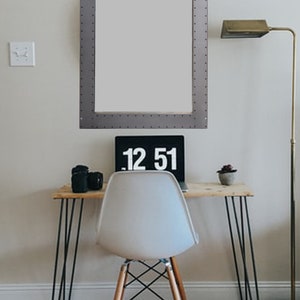 Wooden Portrait Mirror, Medium Mirror, Handmade Mirror, Rustic Mirror, Wall Hanging Mirror, Home Decor Mirror, Farmhouse Bathroom Mirror