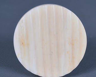 Perillas redondas de hueso blanco: herrajes naturales para cajones de gabinetes
