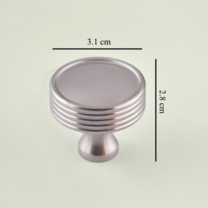 Solid Round Brass Knobs Drawer Knob Pulls Handles Cabinet Door Knob Handle Pull (Sold in Sets) image 2