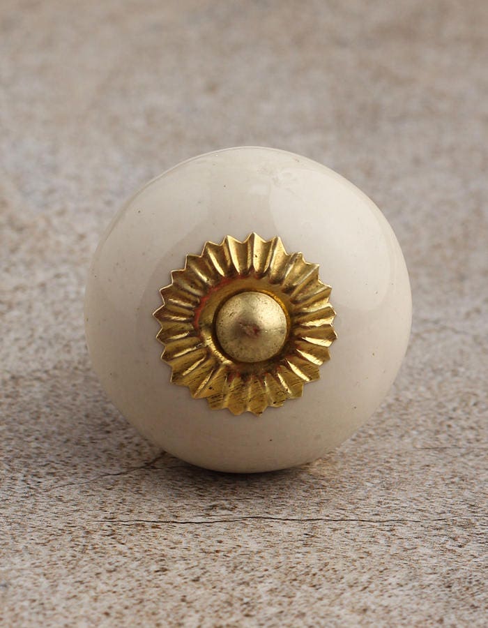 Cream Colored Knobs sold in Sets Etsy
