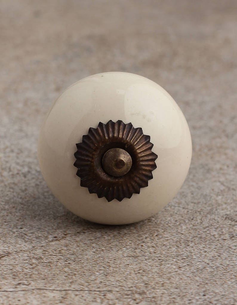 Cream Colored Knobs sold in Sets Etsy