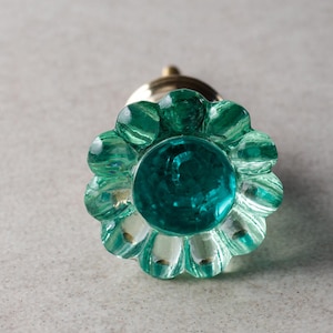 Kristallglas Gänseblümchen Blume Kabinett Knöpfe mit Schrauben - Dekorative Schmuckschatulle & Schubladengriffe Set für Wohnkultur