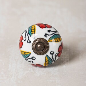 Decorative Set of 2,4,6,8,10,12,14 Handmade Multicolor Design Ceramic Kitchen Cabinet Drawer Knob