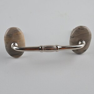 Agate Cabinet Drawer Pulls Brown Natural Gemstone Furniture Handles Sets Decorative Hardware