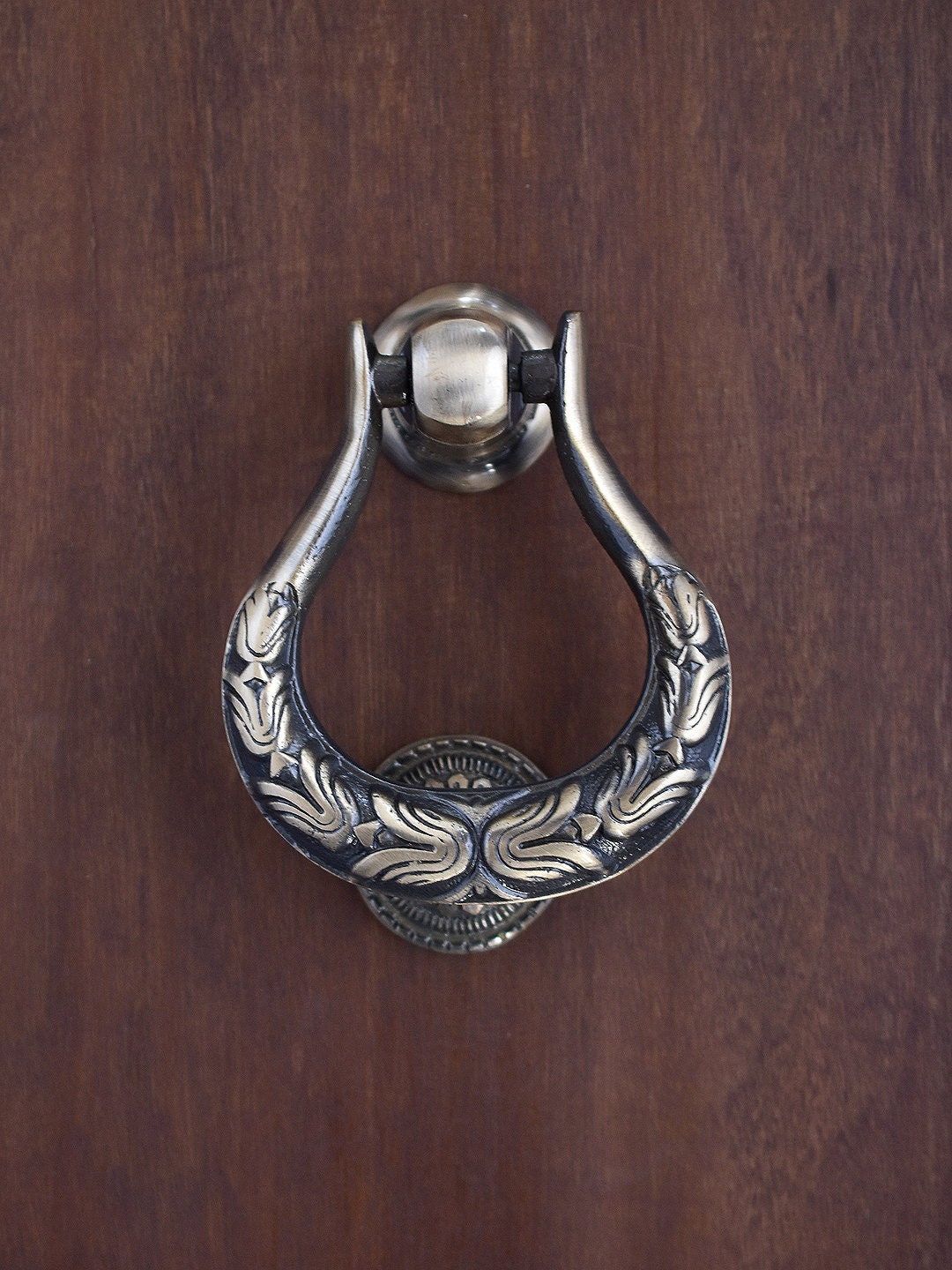 Entry Door Knocker Ancient Brass Door Knocker New Home Decor Etsy