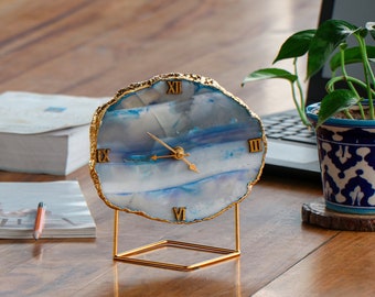 1990年代のヴィンテージプラスチック製置時計、ポストモダン装飾