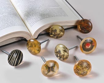 Pomo de resina para cajón con diseño floral