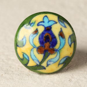 Puxadores de armário florais coloridos feitos à mão | Puxadores de gaveta decorativos e conjuntos de puxadores de cerâmica para decoração de casa