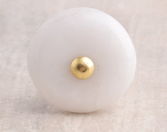 Pomello per mobile in agata fatto a mano: ferramenta per mobili in pietra preziosa naturale