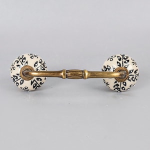 Black Design Ceramic Kitchen Cabinet Pull (Sold in Sets), Cabinet Handle Pulls ,Wardrobe Handles ,Cupboard Pulls