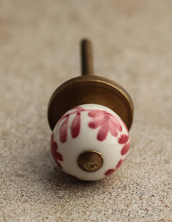 Ceramic Violet Flower Cabinet Drawer Pull Knob – Carolina Hardware And Decor