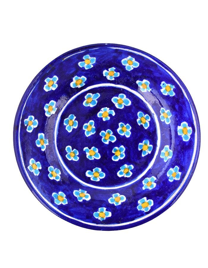 Blue White Dessert Plates Assorted Handmade Ceramic Blue Etsy