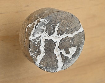 Rustic Round Wood Knob: Kitchen Cabinet Drawer Pull