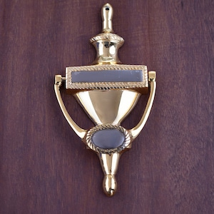 Victorian Brass Door Knocker Antique Style Decorative Front Door Hardware New Home Decor