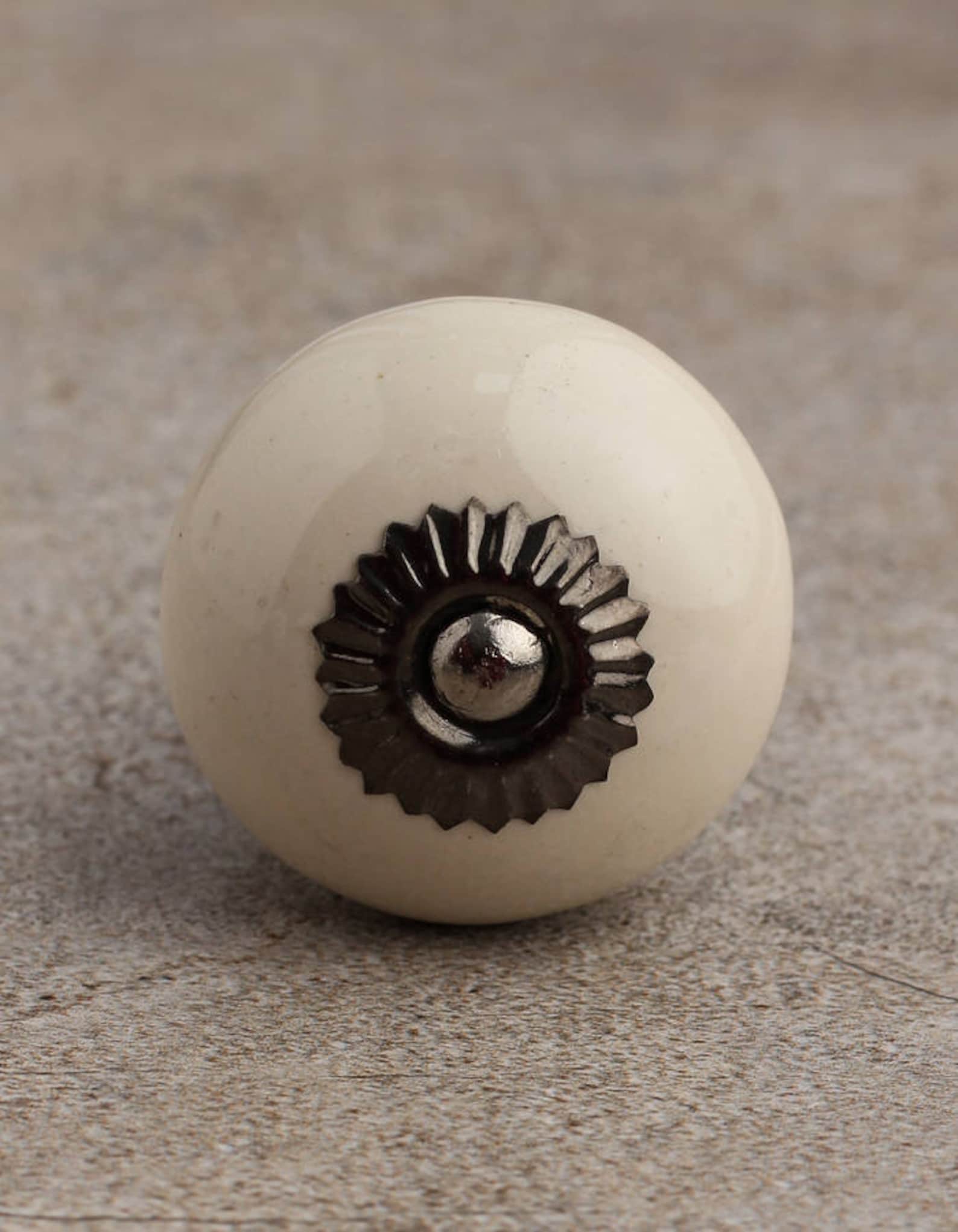 Cream Colored Knobs sold in Sets Etsy