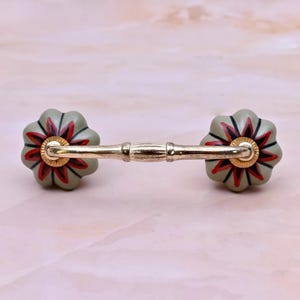 Handmade MultiColor Cabinet Drawer Pull: Hand-Painted Wardrobe Handle