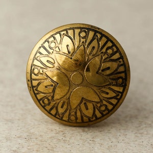 Brass Cabinet Knobs: Decorative Metal Hardware (Sold in Sets)