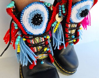 leather bohemian boots