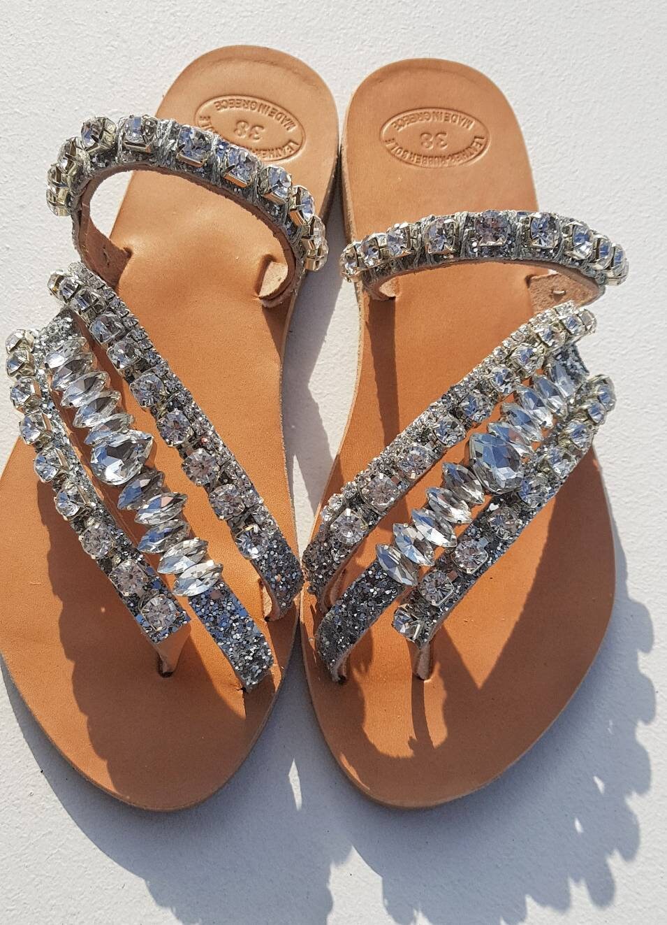 gladiator sparkly sandals