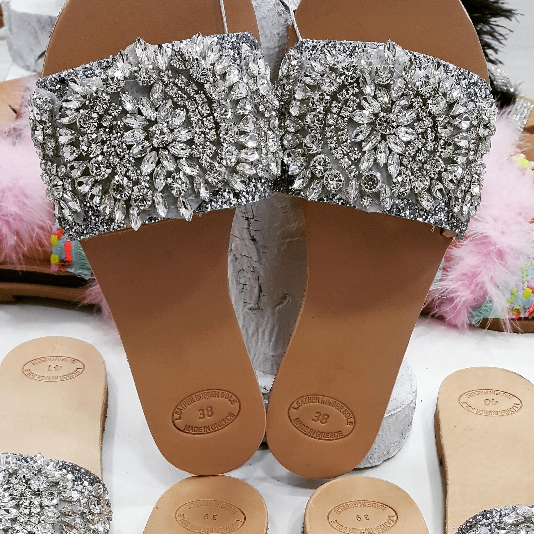 wedding sandals flat slide sandal
