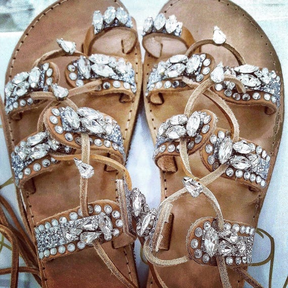 bling strappy sandals