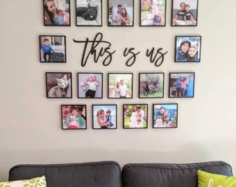This is us sign | This is us cut out | This is us sign | Custom word cut out | Gallery wall | Wall decor | Farmhouse decor