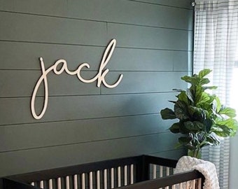 Baby name sign cutout | Name cut out | Personalized name sign | Above the crib sign | Large custom name sign | large baby boy girl name sign