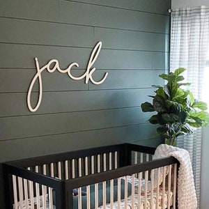 Baby name sign cutout | Name cut out | Personalized name sign | Above the crib sign | Large custom name sign | large baby boy girl name sign