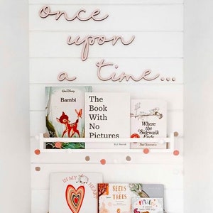 Once upon a time cutout Kids bedroom decor Nursery wall decor image 1