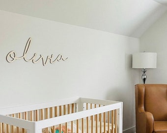 Nursery name sign for Girl | Boho baby name cutout | Personalized baby name sign | Nursery wall decor | Nursery name sign