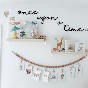 Once upon a time cutout Kids bedroom decor Nursery wall decor image 4