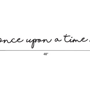 Once upon a time cutout Kids bedroom decor Nursery wall decor image 10