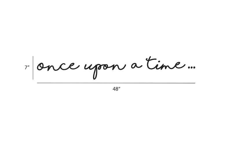 Once upon a time cutout Kids bedroom decor Nursery wall decor image 10