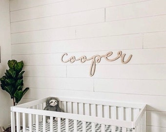 Letrero personalizado con nombre de bebé/Decoración de pared para habitación infantil