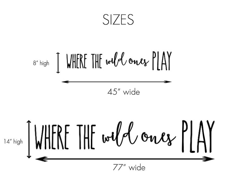 Where the wild ones play sign Playroom wall decor Play room wall cut out sign Where the wild things are image 4