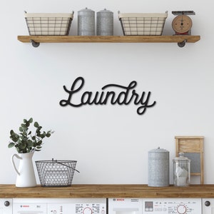 Laundry wood cutout | Laundry room decor | Laundry wood sign | Laundry cut out | Modern farmhouse decor