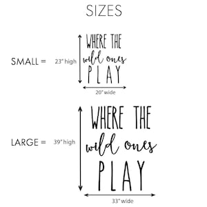 Where the wild ones play sign Playroom wall decor Play room wall cut out sign Where the wild things are image 2