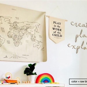 Create Play Explore Cutout Set Playroom wall decor Play room sign wall image 4