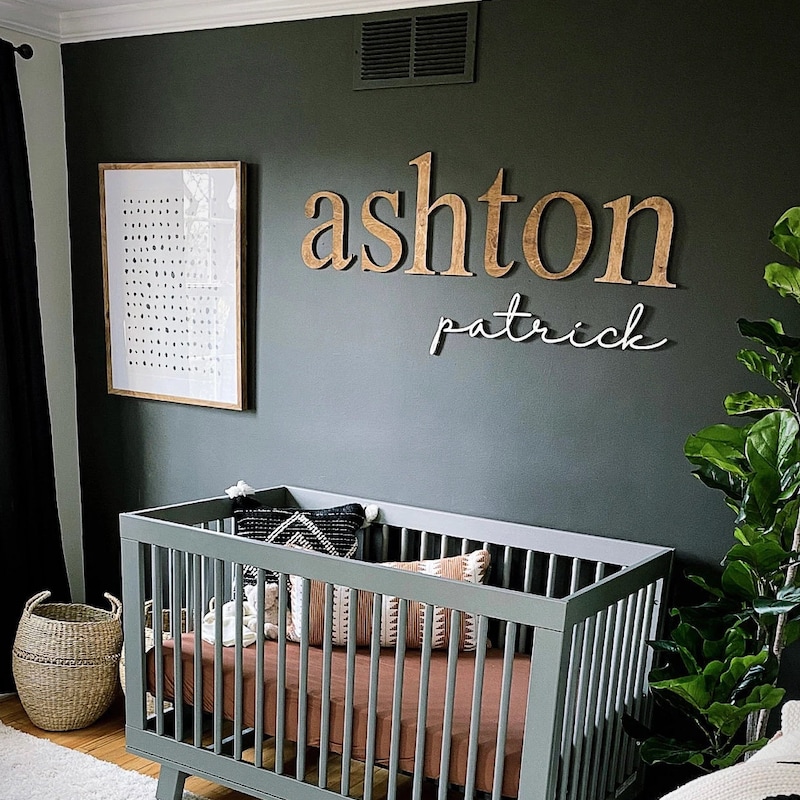 Nursery Name Sign - Etsy
