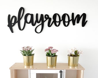 Letrero para sala de juegos: decoración para habitación infantil de MDF o madera de abedul