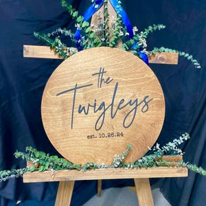 Wedding guest book alternative | Wedding guestbook | Last name wood sign | Family name wood sign | Wedding date wood sign
