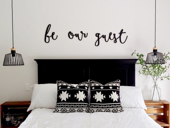 Be Our Guest Sign Be Our Guest Wood Cutout Above Bed Decor Etsy Be Our Guest Sign Be Our Guest Wood Cutout Above Bed Decor Etsy