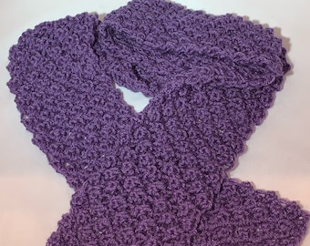 Purple Scarf | Knitted Scarf | Unique Woman Scarf | Women Accessory | Scarves for Women