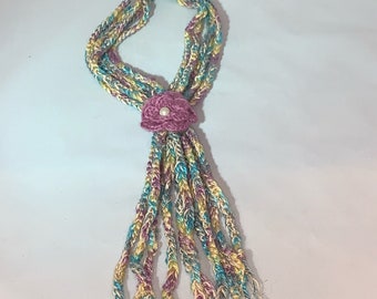 Necklace | Crochet Beaded Necklace | Handmade Jewelry | Colorful Necklace | Women's Jewelry | Crochet Summer Jewelry | Midseason Necklace