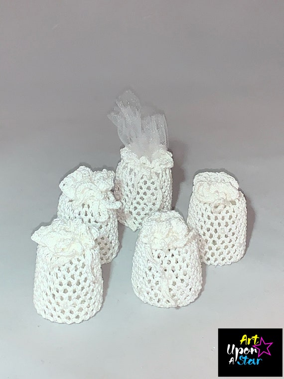 crochet favor bags