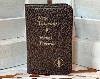 Vintage Pocket Bible, New Testament Psalms Pocket Bible, Vintage Bible, Antique Pocket Bible