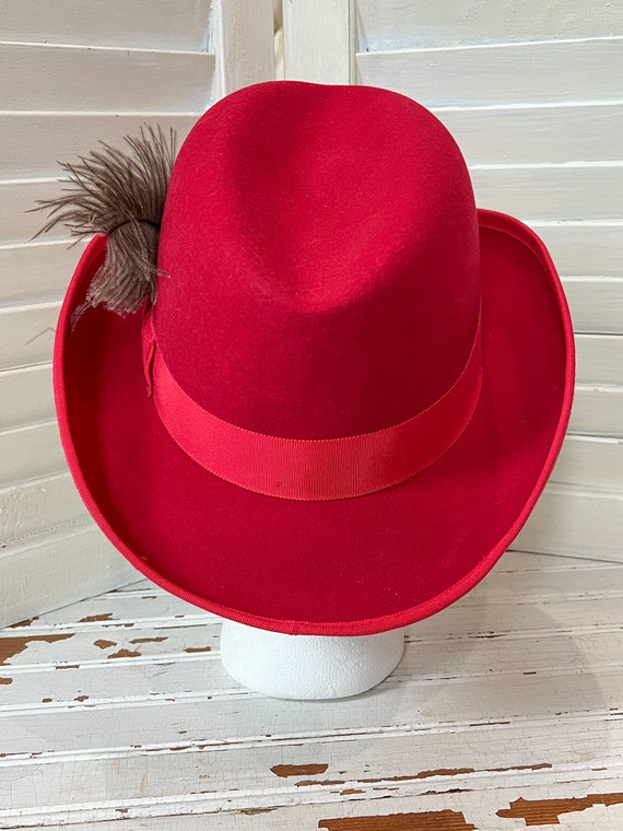 Vintage Hat, Red “Godfather” Hat, Golden Gate Hat Co.… Gem