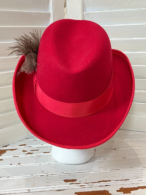 Vintage Hat, Red “Godfather” Hat, Golden Gate Hat Co.… Gem