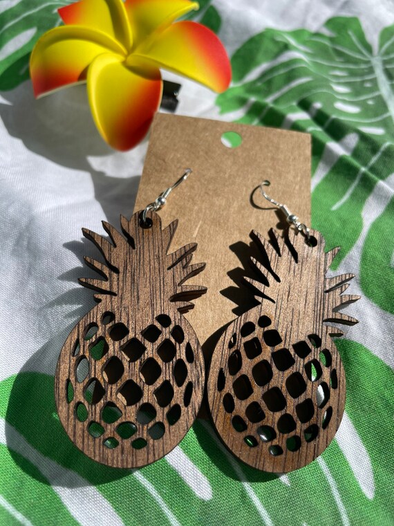 Pineapple shaped earrings sale